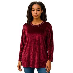 Vintage Bentley Crushed Velvet Tunic Top
